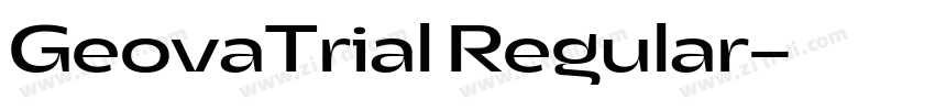 GeovaTrial Regular字体转换